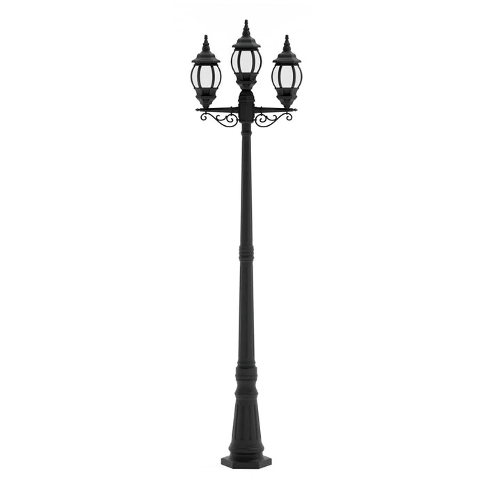 Tronic Ornamental Aluminum Bollard Ll 906P-20-03-Bk 1 Tronic Ornamental Aluminum Bollard Ll 906P-20-03-Bk