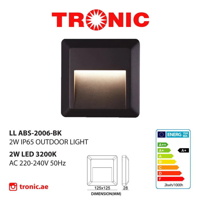 Tronic Square Led Step Light 3 Tronic Square Led Step Light