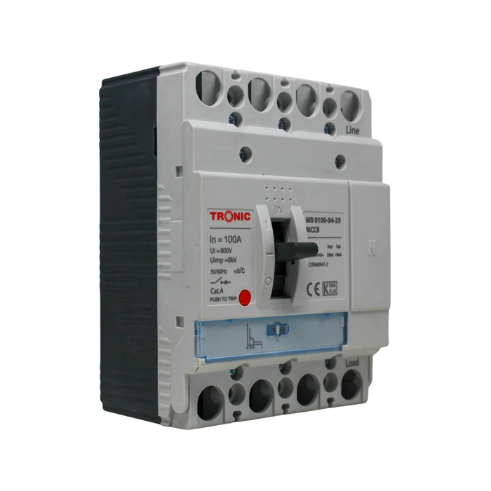 Tronic Mccb Breaker 100 Amps 4 Pole 2 Tronic Mccb Breaker 100 Amps 4 Pole