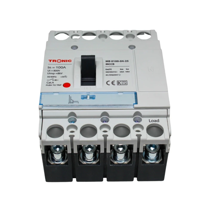 Tronic Mccb Breaker 100 Amps 4 Pole 3 Tronic Mccb Breaker 100 Amps 4 Pole