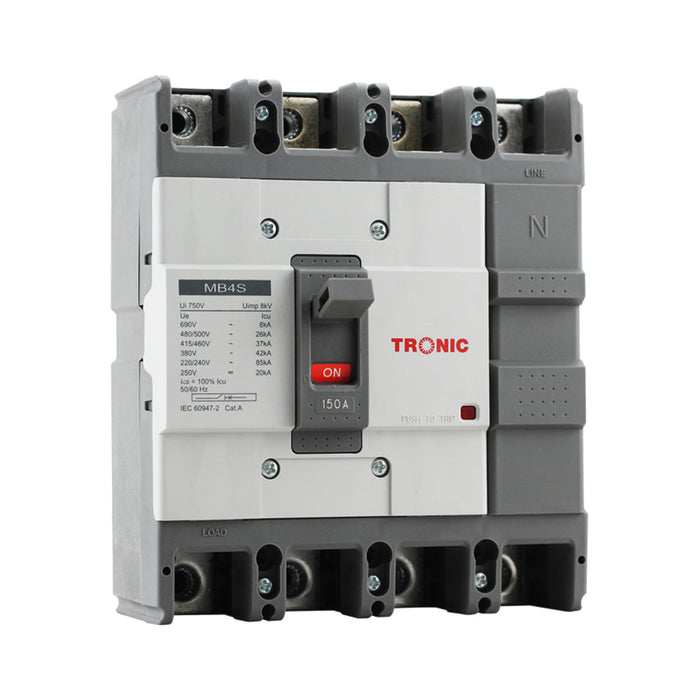 Tronic Mccb 150Amps 4 Pole Mb Range 1 Tronic Mccb 150Amps 4 Pole Mb Range