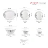 La Opala Dinner Set Mystrio Black Classique 47 Pieces LM047