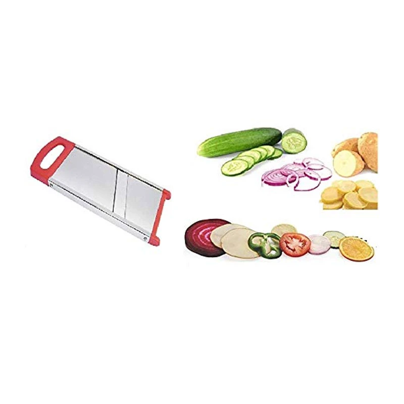 Uttam Deluxe Plain Vegetable Slicer For Potato, Onion, Carrots &Amp; Etc Stainless Steel 6 Uttam Deluxe Plain Vegetable Slicer For Potato, Onion, Carrots &Amp; Etc Stainless Steel