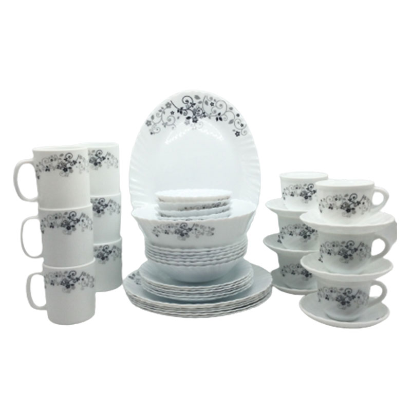 La Opala Dinner Set Mystrio Black Classique 44 Pieces Lm044 2 La Opala Dinner Set Mystrio Black Classique 44 Pieces Lm044