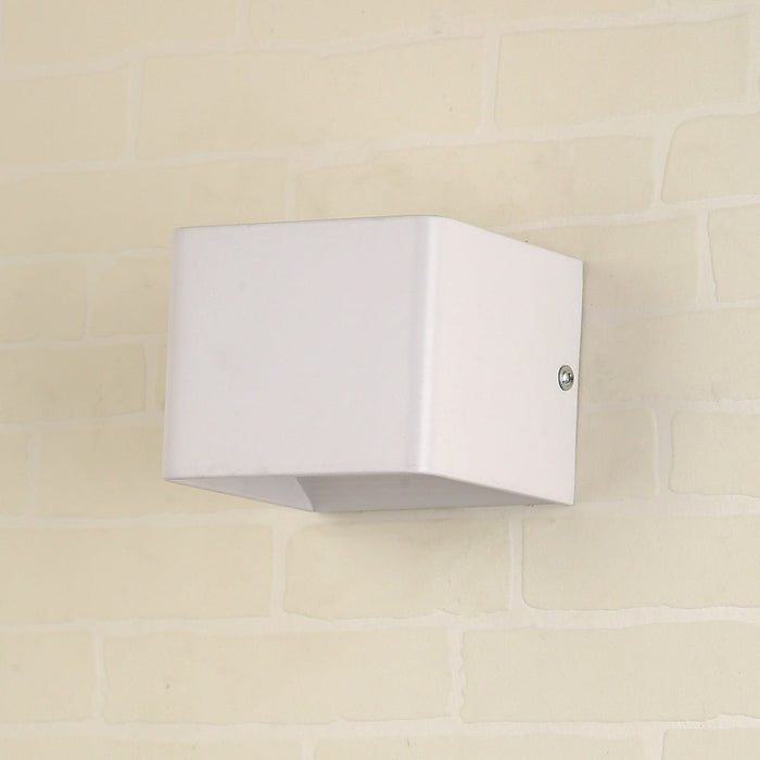 Tronic 5 Watts White Square Directional Wall Light 3 Tronic 5 Watts White Square Directional Wall Light