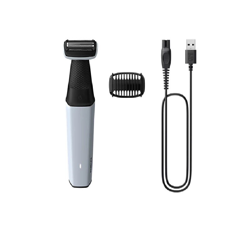 Philips Cordless Bodygroom &Amp; Intimate Areas Trimmer, Clinically Tested For Sensitive Skin, 40 Min Runtime, Bi-Directional Trimmer And 3Mm Comb Series 3000 Bg3007 4 Philips Cordless Bodygroom &Amp; Intimate Areas Trimmer, Clinically Tested For Sensitive Skin, 40 Min Runtime, Bi-Directional Trimmer And 3Mm Comb Series 3000 Bg3007