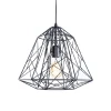Tronic Vintage Industrial Caged Pendant Black