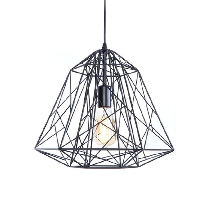 Tronic Vintage Industrial Caged Pendant Black 1 Tronic Vintage Industrial Caged Pendant Black