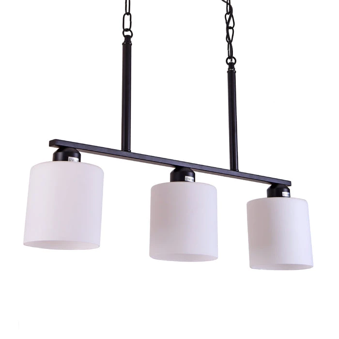 Tronic Opal Glass Cylinder Pendant Lamp 2 Tronic Opal Glass Cylinder Pendant Lamp
