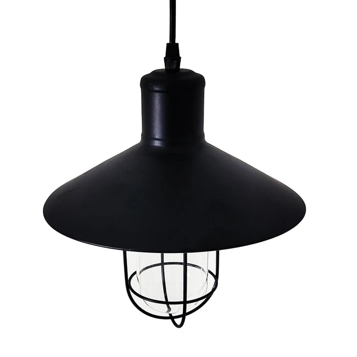 Tronic Black Vintage Pendant Glass Cage Light 4 Tronic Black Vintage Pendant Glass Cage Light