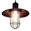 Tronic Black Vintage Pendant Glass Cage Light