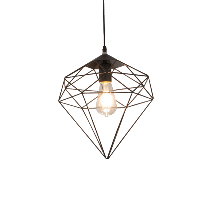 Tronic Black Diamond Cage Pendant Lamp 1 Tronic Black Diamond Cage Pendant Lamp
