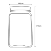 Pasabahce Home Made Jar Metal Lid 1000cc 80385