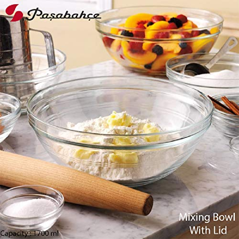 Pasabahce Chef'S Glass Bowl Temp/Stack 165Mm X 35Mm 53033 3 Pasabahce Chef'S Glass Bowl Temp/Stack 165Mm X 35Mm 53033