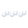 Pasabahce Aqua Cup Saucer 215ml 6pcs Round Shape and Dishwasher Safe 95040