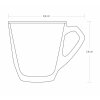 Pasabahce Mercan Mugs 160ml 6pcs Crystal Look, Refined Design and Dishwasher Safe 55733