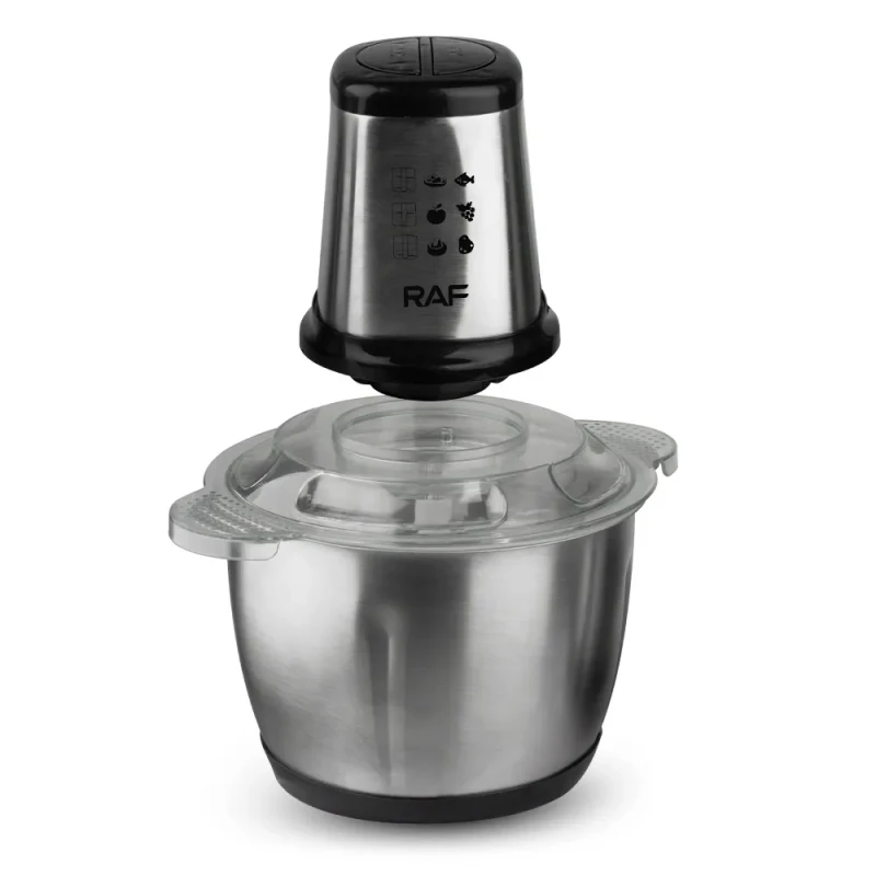 Raf Chopper 2L 1000W Stainless Steel, 4 Sharp Blades R.7034 3 Raf Chopper 2L 1000W Stainless Steel, 4 Sharp Blades R.7034
