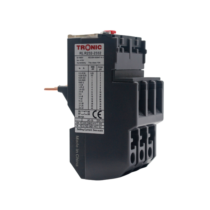Tronic Thermal Overload Relay 23-32Amps For Ac Contactor 9-32Amps 1 Tronic Thermal Overload Relay 23-32Amps For Ac Contactor 9-32Amps