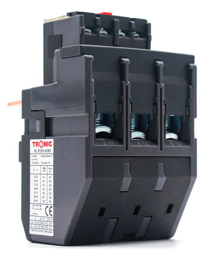 Tronic Thermal Overload Relay 60-80Amps For Ac Contactor 40-65Amps 1 Tronic Thermal Overload Relay 60-80Amps For Ac Contactor 40-65Amps