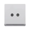 Tronic Television Socket 2 Gang