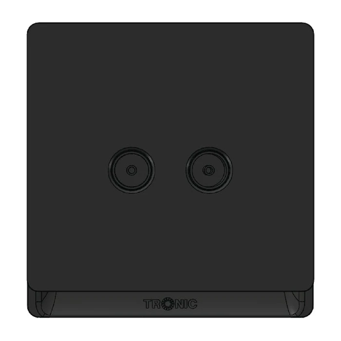 Tronic Television Socket 2 Gang 2 Tronic Television Socket 2 Gang