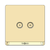 Tronic Television Socket 2 Gang