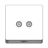Tronic Television Socket 2 Gang