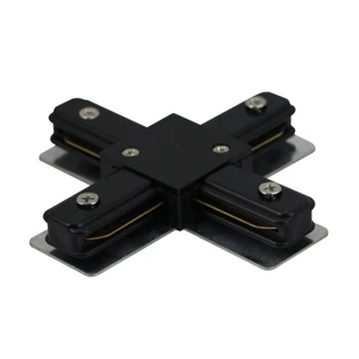 Tronic Black Tracklight Connector with 2 Wires