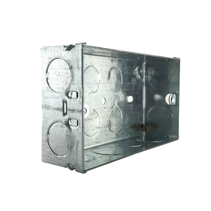 Tronic Twin Galvanised Metal Switch Box 2 Tronic Twin Galvanised Metal Switch Box