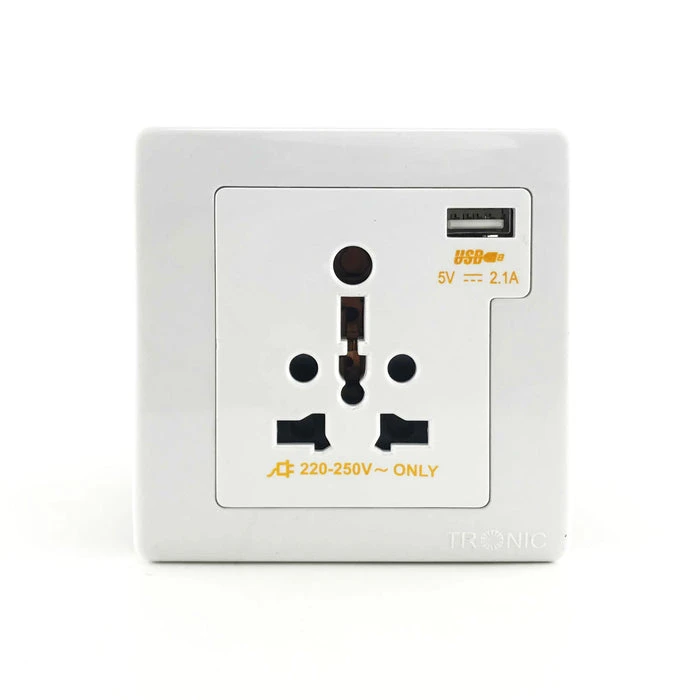 Tronic Single Universal Switch Socket With Usb 1 Tronic Single Universal Switch Socket With Usb