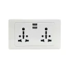 Tronic Twin Universal Socket with 2 USB
