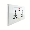 Tronic Twin Universal Socket with 1 USB