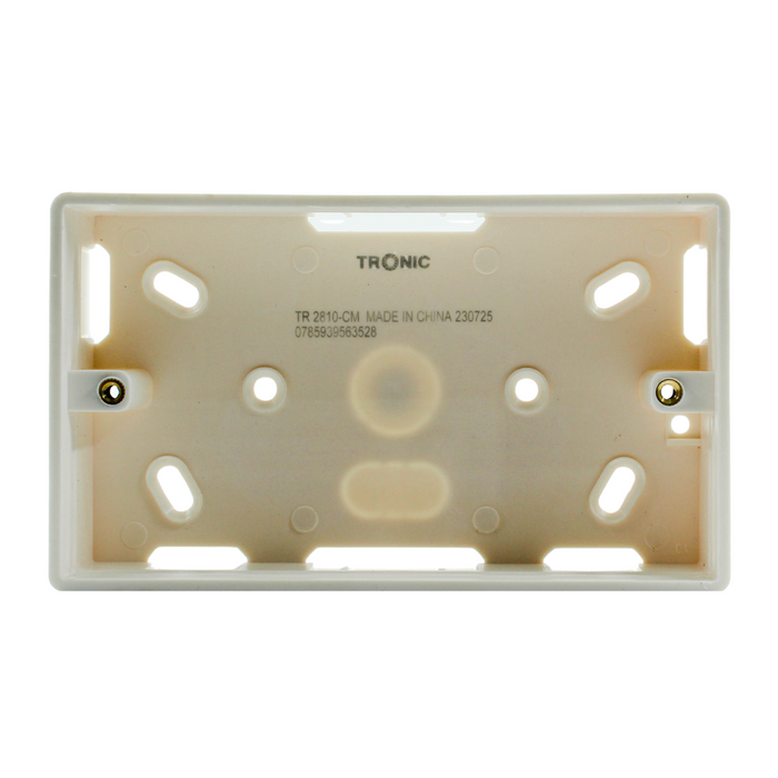 Tronic Twin Switch Box For Trunking 1 Tronic Twin Switch Box For Trunking