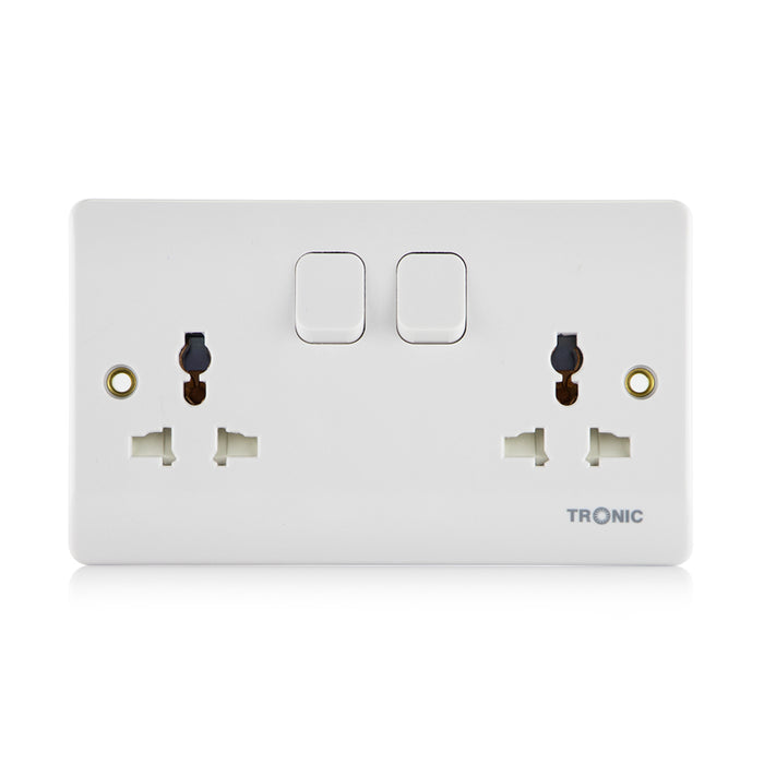 Tronic Twin Switch Socket Universal 1 Tronic Twin Switch Socket Universal