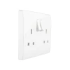 Tronic Standard Twin Switch Socket