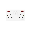 Tronic Twin Switch Socket with Neon Standard
