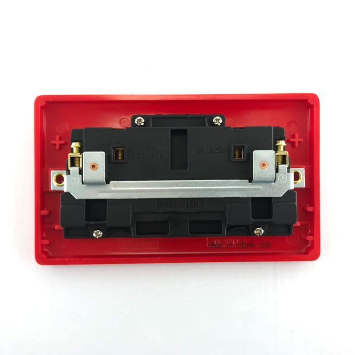Tronic Red Twin Switch Socket 3 Tronic Red Twin Switch Socket