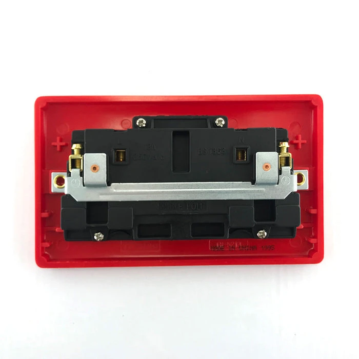 Tronic Red Twin Switch Socket 3 Tronic Red Twin Switch Socket