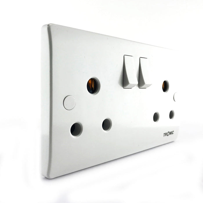 Tronic Twin Switch Socket 15A 2 Tronic Twin Switch Socket 15A