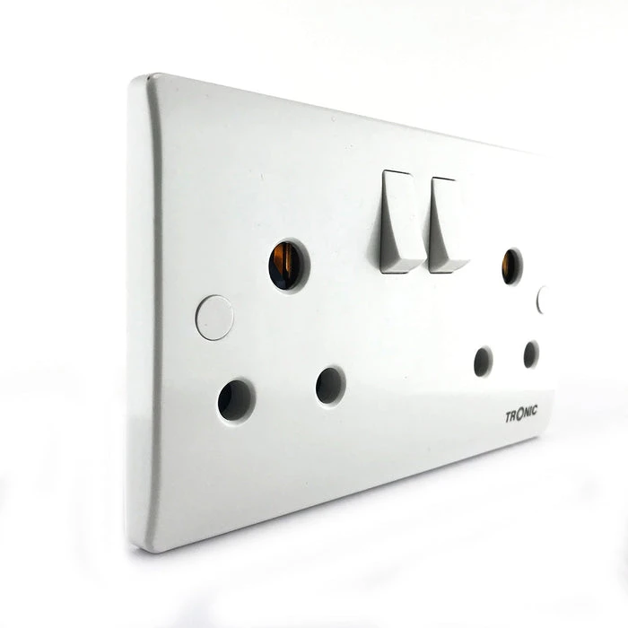 Tronic Twin Switch Socket 15A 2 Tronic Twin Switch Socket 15A