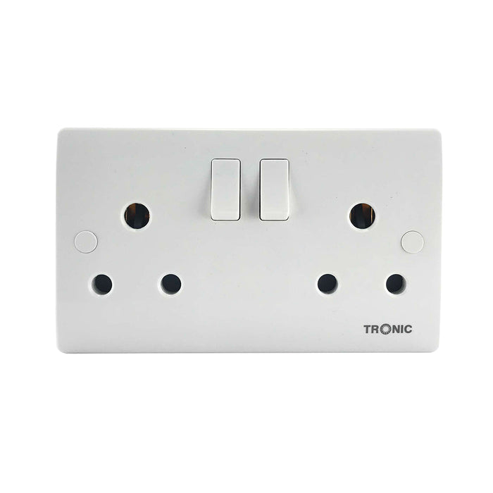 Tronic Twin Switch Socket 15A 1 Tronic Twin Switch Socket 15A