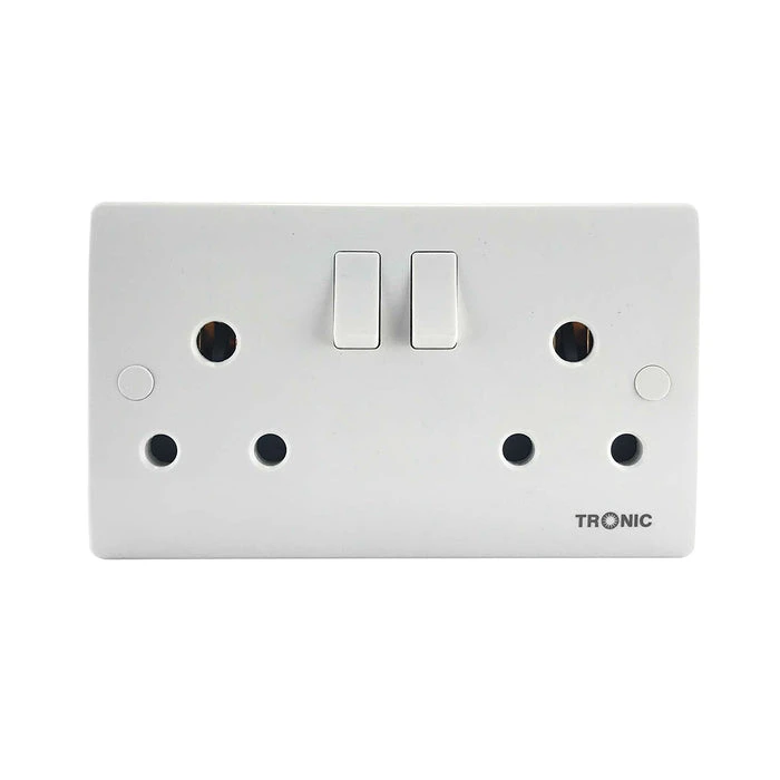 Tronic Twin Switch Socket 15A 1 Tronic Twin Switch Socket 15A