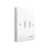Tronic Telephone Socket White RJ11 4 Line