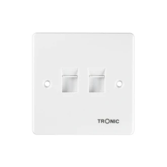 Tronic Telephone Socket White RJ11 4 Line