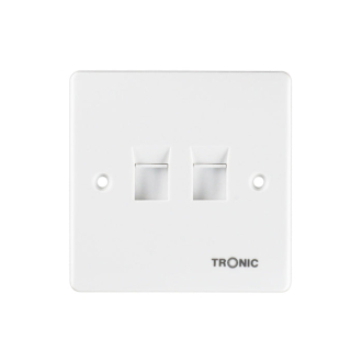 Tronic Telephone Socket White RJ11 6 Line