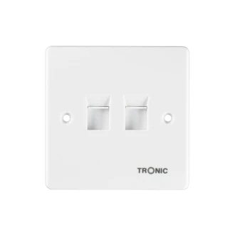 Tronic Telephone Socket White RJ11 6 Line