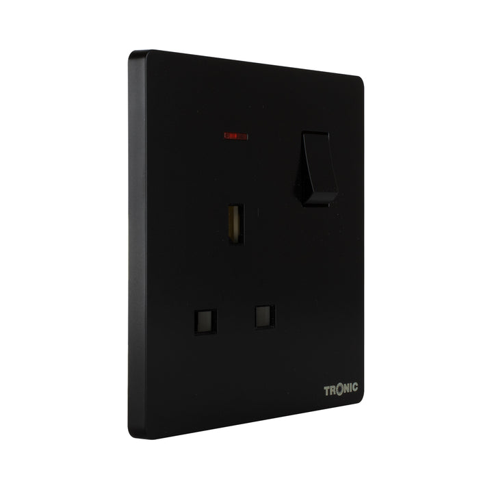 Tronic Single Switch Socket With Neon 7 Tronic Single Switch Socket With Neon