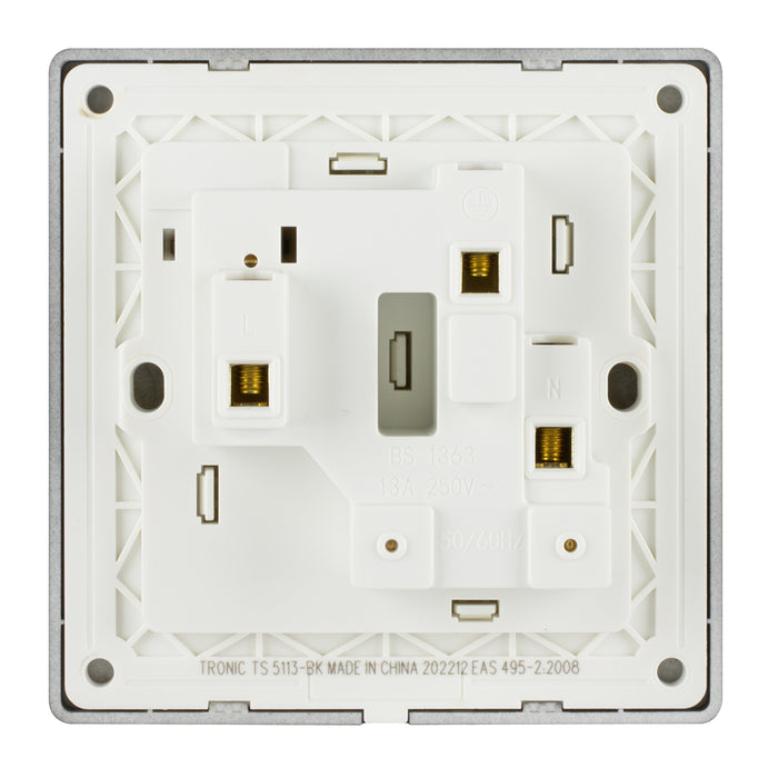 Tronic Single Switch Socket With Neon 8 Tronic Single Switch Socket With Neon