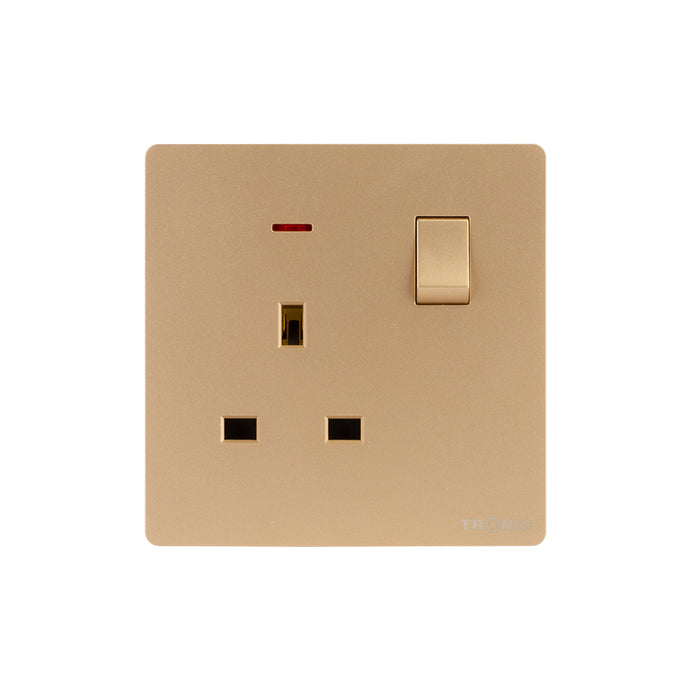Tronic Single Switch Socket With Neon 2 Tronic Single Switch Socket With Neon