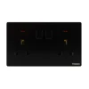 Tronic Twin Switch Socket with Neon